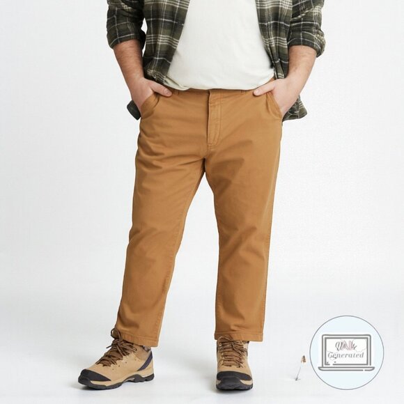 Columbia Mens Flex ROC Pants Brown Stretch Utility Pockets Outdoor Size 40W 26L - Picture 1 of 13